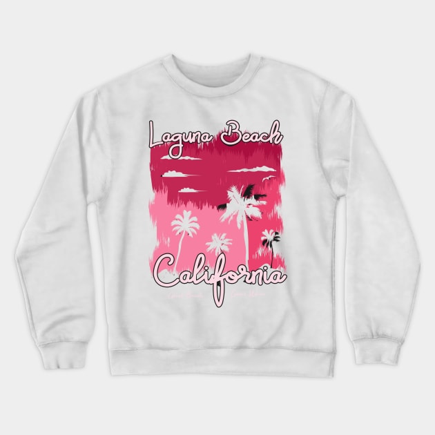 Laguna Beach, California Crewneck Sweatshirt by Hashed Art